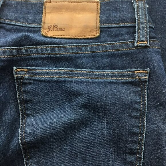J.Crew Mens Toothpick Jeans Size 28/32 Dark Wash Denim Cotton/Elastane - Picture 6 of 10